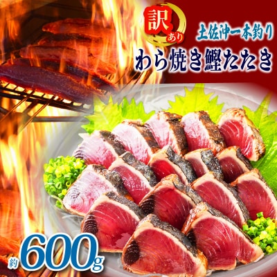 【訳あり】土佐沖 一本釣り 鰹 藁焼き たたき 約600g [1725]
