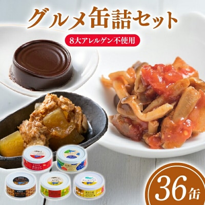 グルメ缶詰 36缶セット [1722]