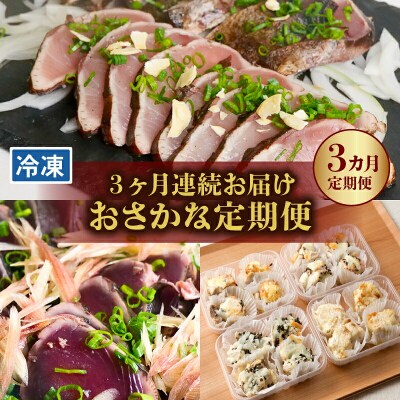 [1343-3]お魚 定期便 【3カ月連続お届け】 [(H)1343-3]