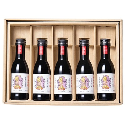 純米吟醸酒　かみ～ごアマビエ　180ml×5本セット