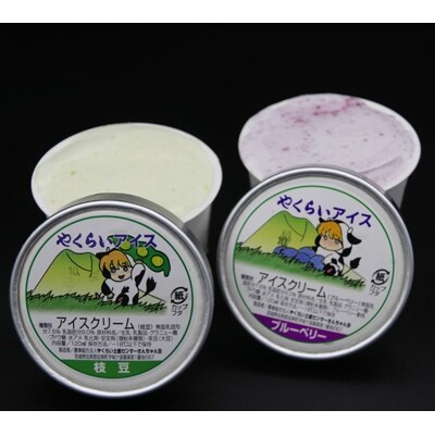 やくらい手作りジェラート　人気フレーバー8個セット(バニラ・チョコ・抹茶・イチゴ　各2個)