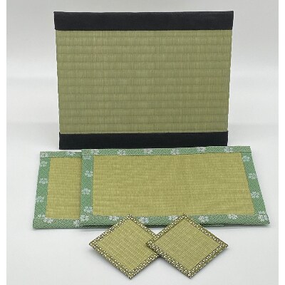 畳製作技能 日本一 加美町の畳職人が作る畳和雑貨 茣蓙 ランチョンマット G花柄 畳コースター お礼品詳細 ふるさと納税なら さとふる