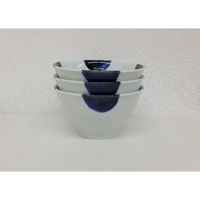 【波佐見焼】丼 ふち濃み丸紋(直径16×8.5cm 3個組)【西海陶器】 3 73522