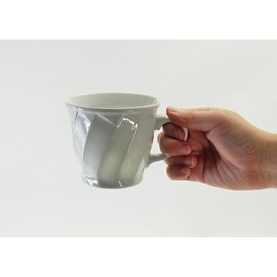 【波佐見焼】手彫りのマグカップ 斜め彫り 【西海陶器】1 73422
