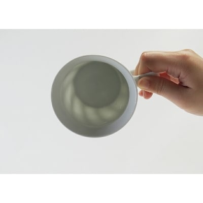【波佐見焼】手彫りのマグカップ 斜め彫り 【西海陶器】1 73422