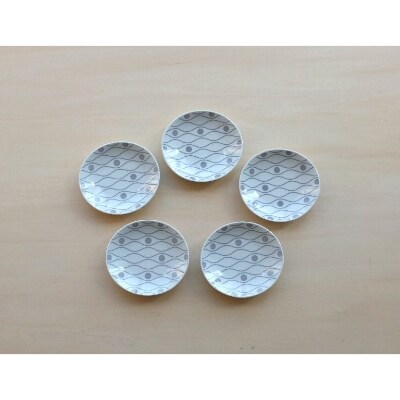 【波佐見焼】12×11楕円小皿5枚組Geimetry【西海陶器】5 13412