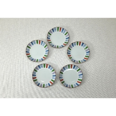 【波佐見焼】10.5cm小皿5枚組 錦十草 【西海陶器】 5 43748