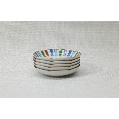 【波佐見焼】10.5cm小皿5枚組 錦十草 【西海陶器】 5 43748