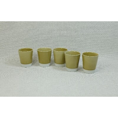 【波佐見焼】es cup 黄磁釉 〈M〉【西海陶器】5　47105