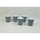 【波佐見焼】es cup ボーダー BU〈M〉【西海陶器】5　42245