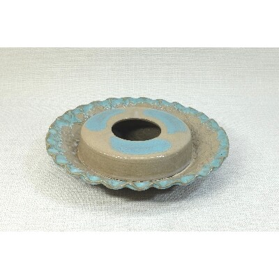 【波佐見焼】29cm陶器の灰皿 窯変青磁【西海陶器】1 90329