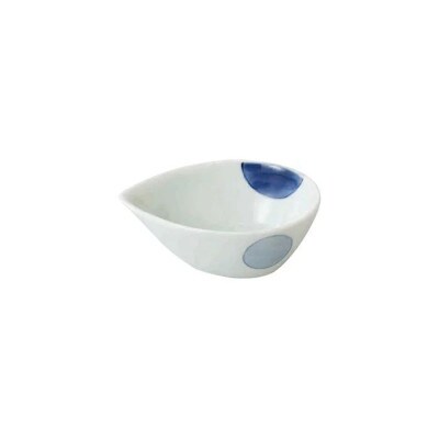 【波佐見焼】9×6.5cm 楕円ボウル5個組 二色丸紋【西海陶器】5 71877