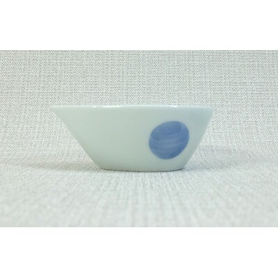 【波佐見焼】9×6.5cm 楕円ボウル5個組 二色丸紋【西海陶器】5 71877