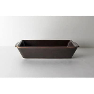 【波佐見焼】18.5×9.5×3.5cmオーブン耐熱鉢2個組　BR・M 2 17457