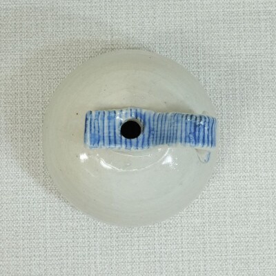 【波佐見焼】高さ8.5cm手づくり一輪挿し　筋模様1 50106