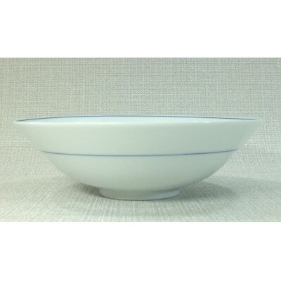 【波佐見焼】φ18×5.5cm鉢 丸紋三様 1 30071