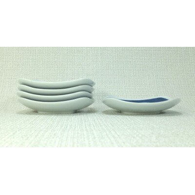【波佐見焼】9×9cm小皿5枚組　菊割 5 48317
