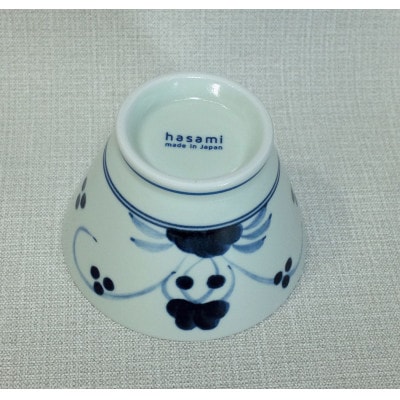 【波佐見焼】12×8cmくらわんか茶碗 5個組　草花  5 10042