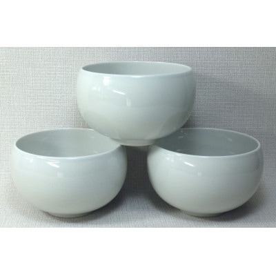 【波佐見焼】φ15.5cm丼3個組 白 3 67594