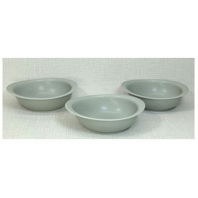【波佐見焼】15×12×4.5cm楕円オーブン鉢3個組GRS 3 37658