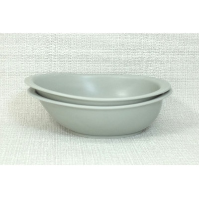 【波佐見焼】18×13.5×5.5cm楕円オーブン鉢2個組GRM 2 37659