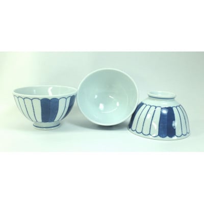 【波佐見焼】軽い!ごはん茶碗5個組　菊割　5 20864
