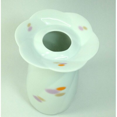 【波佐見焼】φ9.5×16cmの磁器製の花瓶(花活け)花あけぼの　1 05126　