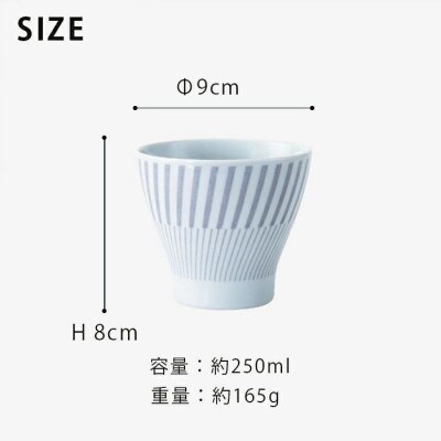 【波佐見焼】250mlカップ5個組 コパン グレー  5  33161