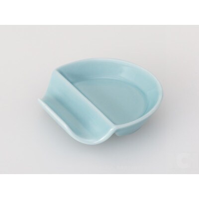【波佐見焼】箸置きにもなる豆小皿　ハンゲツ smart豆小皿 水　5個組【西海陶器】5　25269