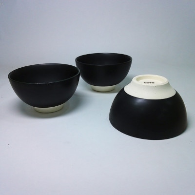 【波佐見焼】径12cmのボウル(BLK) cotocoto【西海陶器】3　25617
