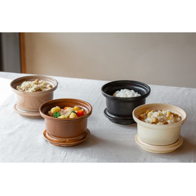 【波佐見焼】ポタリ―クッカー(ブラック)煮込む・炊く・焼く・蒸す・燻すに【西海陶器】1　25613