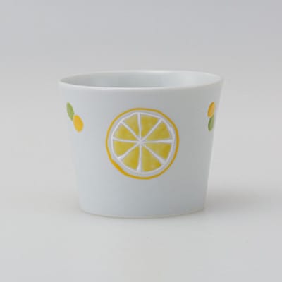 【波佐見焼】Lemon チョコカップ 黄(径8×6.5cm)【西海陶器】　1　64465