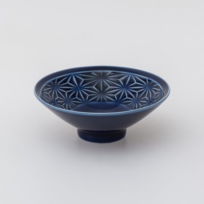 波佐見焼】麻柄 平盃 藍(径8.5×3cm)【西海陶器】1 25684 | 長崎県 波佐見焼】麻柄 平盃 藍(径8.5×3cm)【西海陶器】1 25684 | 長崎県