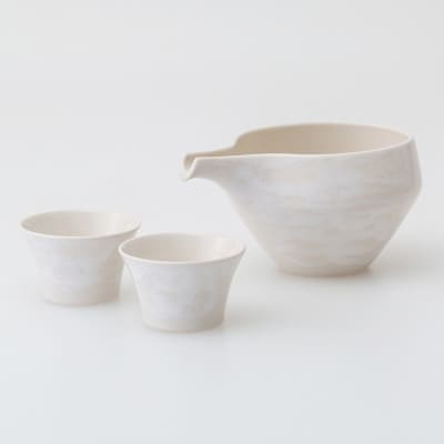 【波佐見焼】たなごころ 半酒器 白雲【西海陶器】1 64441