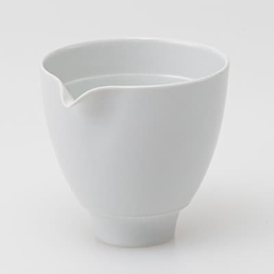 【波佐見焼】麻柄　片口徳利 白磁(径9×8.5cm)【西海陶器】1 25688