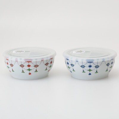 【波佐見焼】瓔珞文 密封容器2個組【西海陶器】1 31252