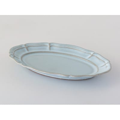 【波佐見焼】オンブル プレートOval シエル(24×18×2.5cm)【西海陶器】1 25703