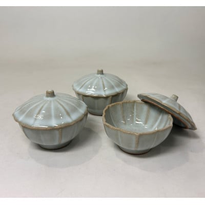【波佐見焼】オンブル ケース シエル3個組(径6.5×5.5cm)【西海陶器】　3　25704