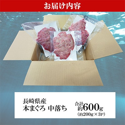 長崎県産本まぐろ中落ち　約600g