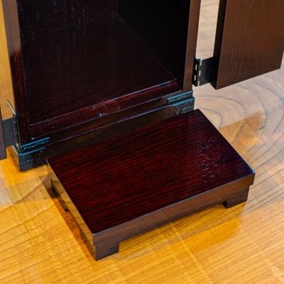 仙台箪笥 仙台厨子 二枚扉 木地呂漆調