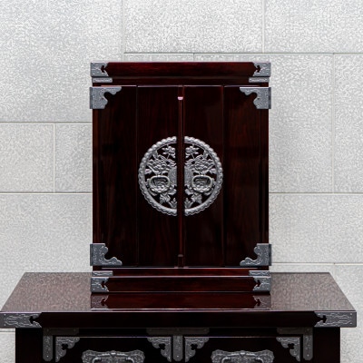 仙台箪笥 仙台厨子 四枚扉 木地呂漆調