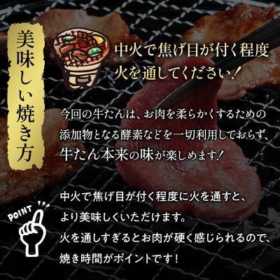 【牛タン】仙台名物　丸ごと牛たんスライス　1kg!!　(職人仕込み特製塩付)