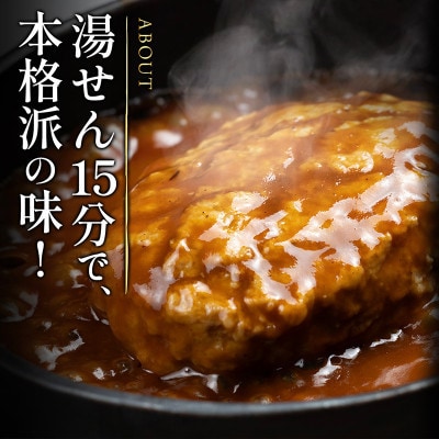 【毎月定期便】昔懐かしいトマト系デミグラスソースハンバーグ(160g×8個)全3回