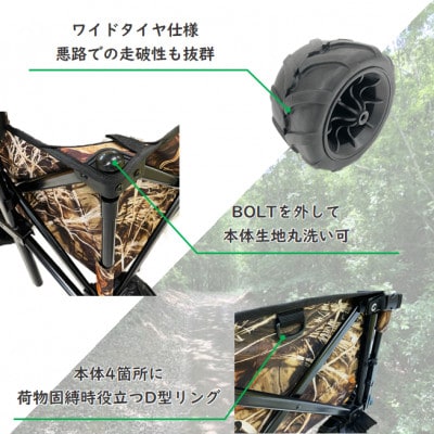 アウトドアワゴン ピクニCAR カモ柄
