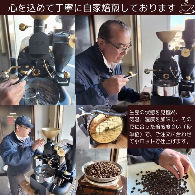 自家焙煎本格コーヒー☆すっきり軽やかな味わい3種飲み比べセット 各100g