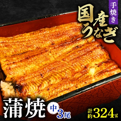 蒲焼3尾(中)国産うなぎ