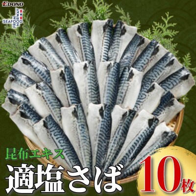 適塩さば 昆布エキス入り 10枚