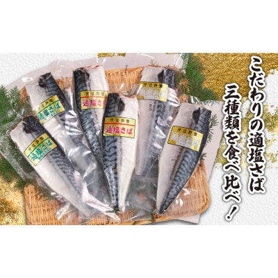 真空さばお試しセット　計12枚(適塩・昆布・純米酒　各4枚セット)