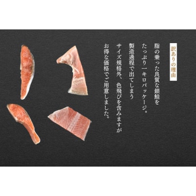 【訳あり】極厚　塩トラウトサーモン　1kg