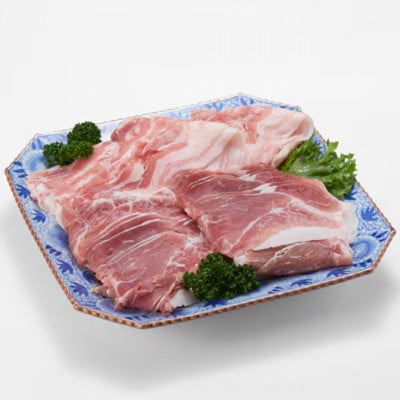 【毎月定期便】信州飯田ブランド豚「幻豚」しゃぶしゃぶ用バラ&モモ(合計1kg)セット全6回